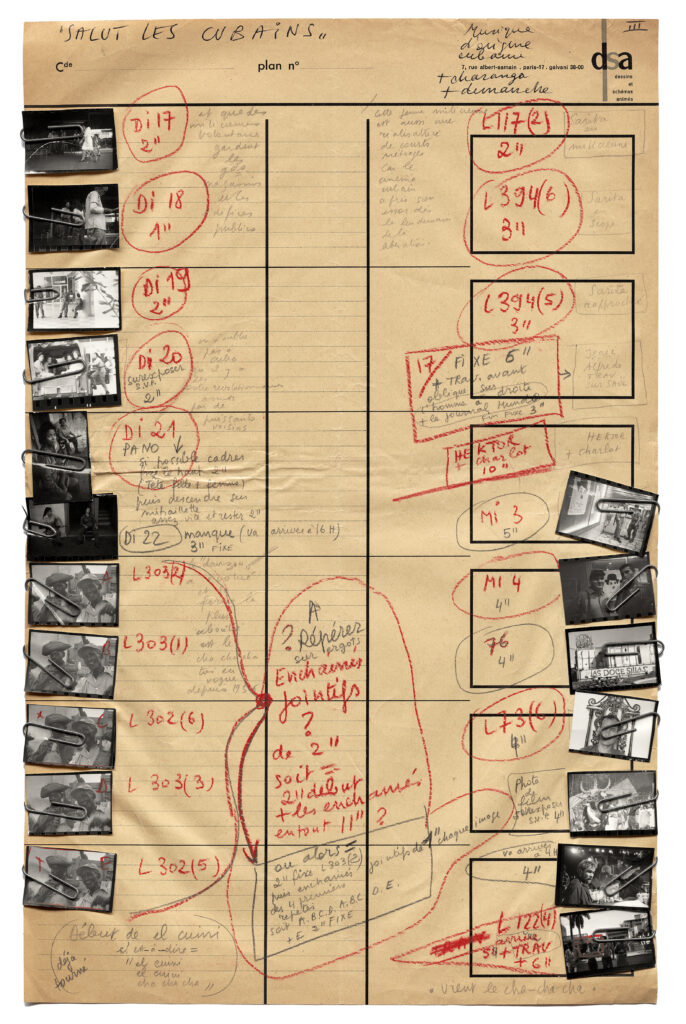 Salut les Cubains, directed by Agnès Varda, 1963 Storyboards by Agnès Varda, 1962 © Agnès Varda Estate – Agnès Varda Photographic Archives on long-term loan to the Institut pour la photographie